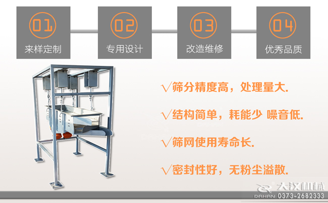 吊掛式直線篩分機(jī)特點(diǎn) 吊掛式直線篩分機(jī)特點(diǎn)
